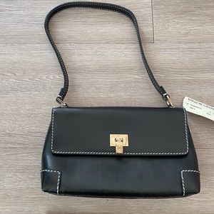 *NEW* Lambertson Truex mini black leather bag